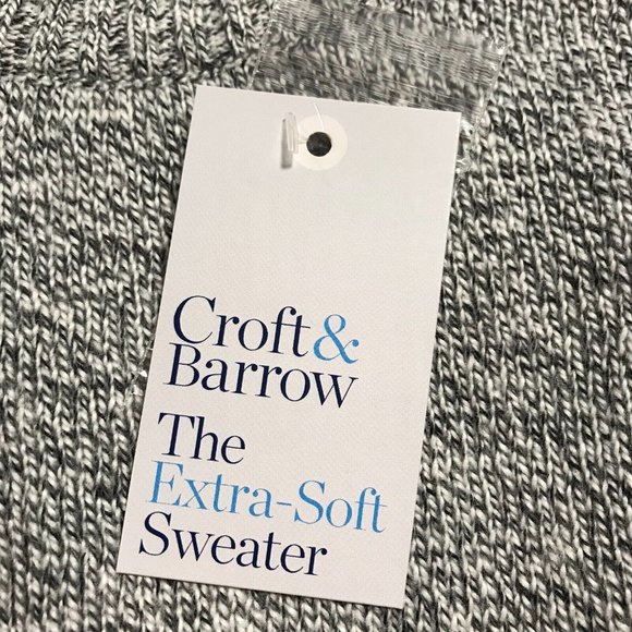 Croft & Barrow Mens Crewneck Pullover Sweater Size XXL (Waist 54in) Blue/Gray - Picture 5 of 12